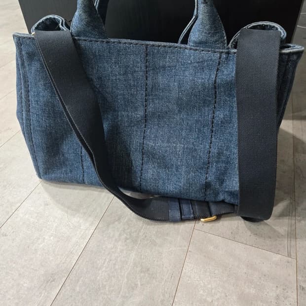 프라다 카나파데님 토트 /숄더백 B2642B