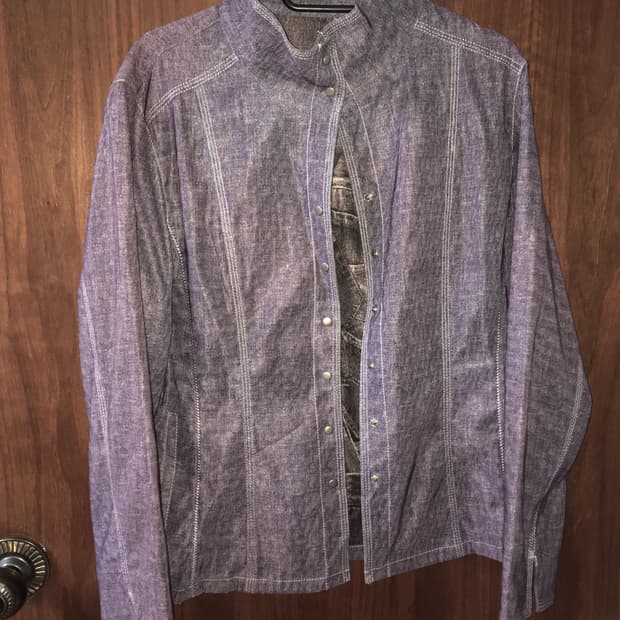 빈티지 퍼플 워싱 자켓