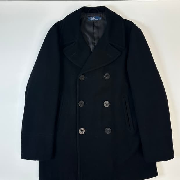 폴로 랄프로렌 피코트 블랙(누빔안감)