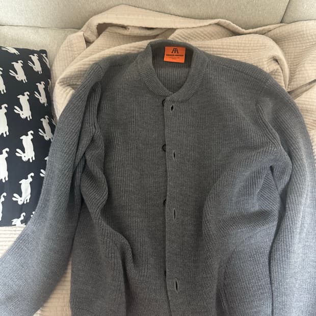 안데르센 회색 가디건 xxxl