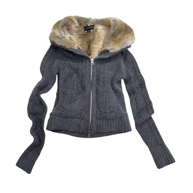 Jill Stuart two-way knit zip-up