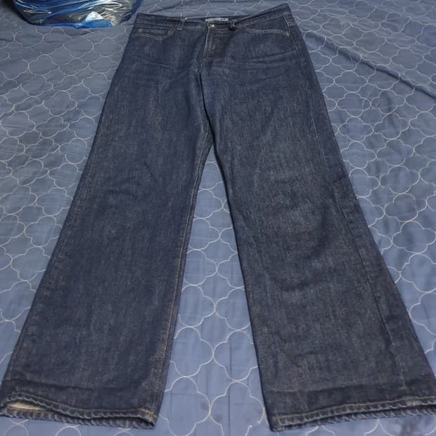 유니클로 JW앤더슨 우먼스 스트레이트 진 생지 데님팬츠 (28)