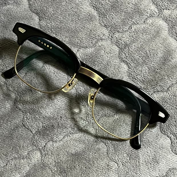 백산안경 린디브로우 블랙 골드