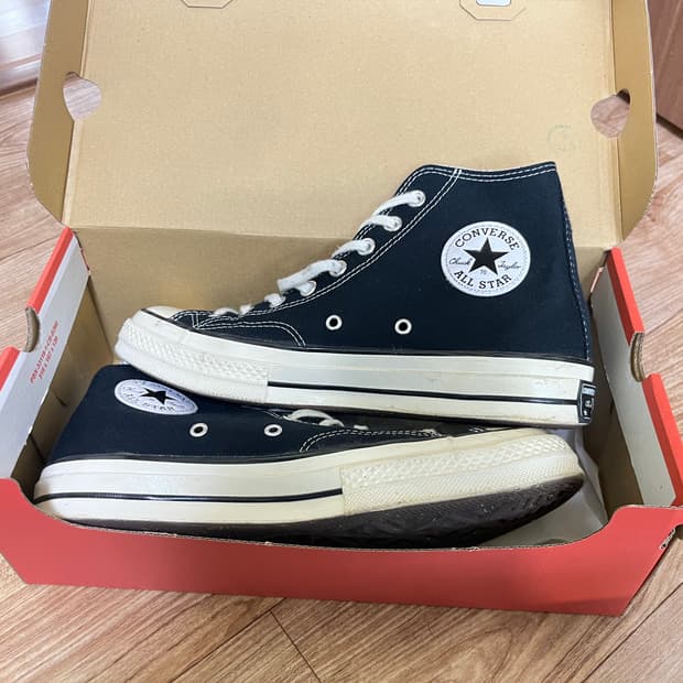 컨버스 척70 하이 블랙 265