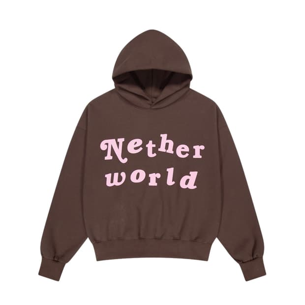 [L] 네더월드 슬로우 홀스 후디 브라운 핑크