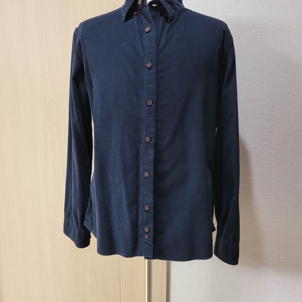 란찌 Lanzi 남자 코듀로이 셔츠 105 네이비