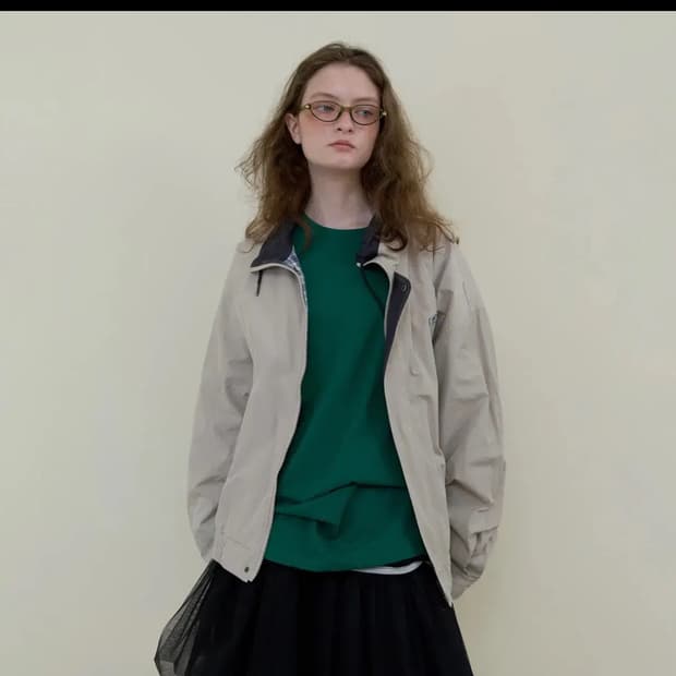 노컨텐츠 베이지 점퍼