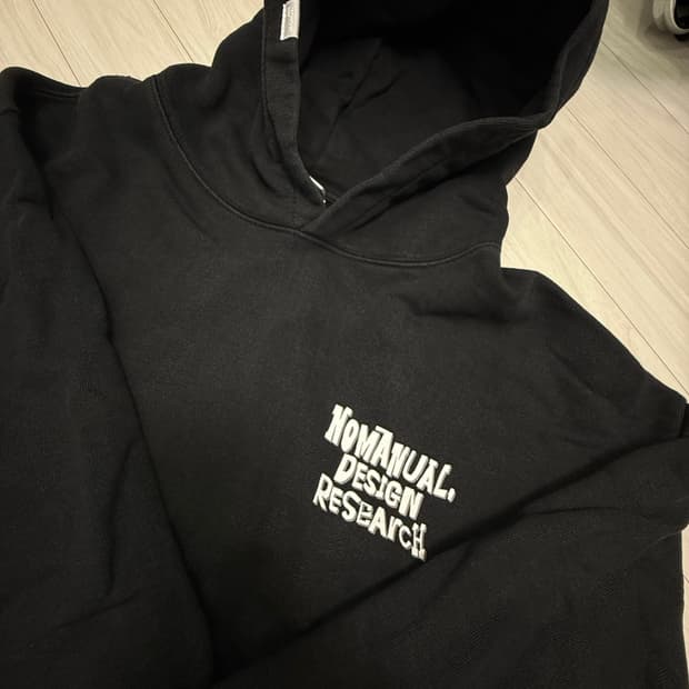 NOMANUAL HOODIE BLACK L