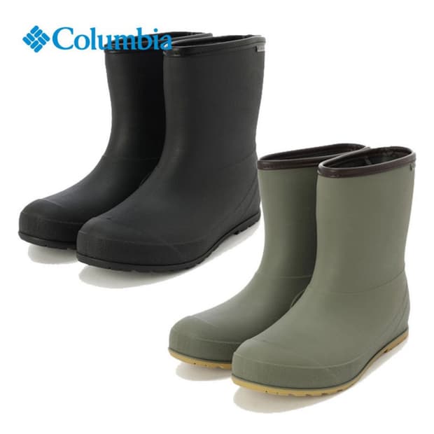 [280] 컬럼비아 루디 리프 숏 레인부츠 블랙