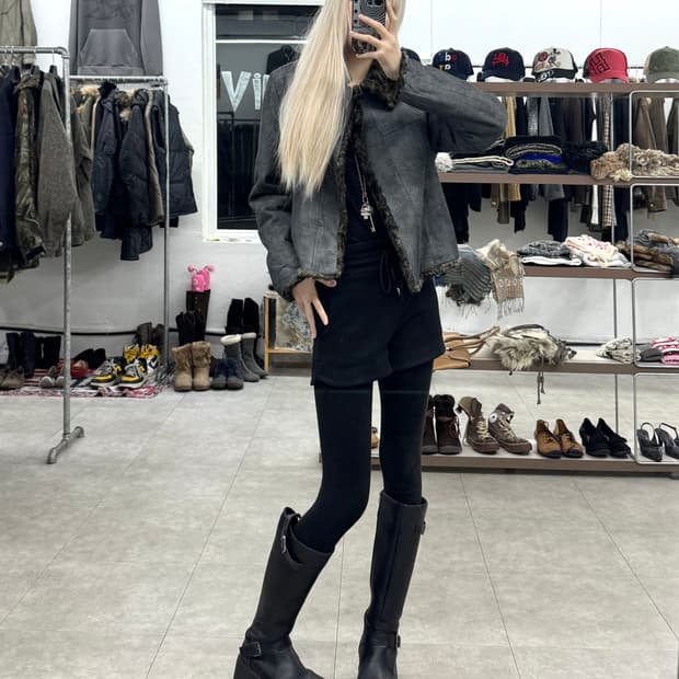 Stencil 퍼 트리밍 자켓