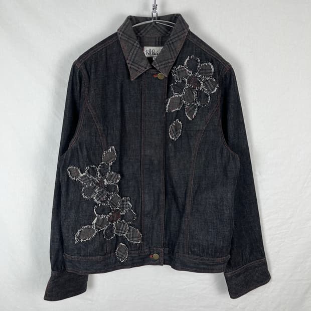 Vintage (maede in japan) 패치워크 데님자켓 