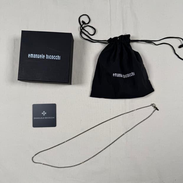 엠마누엘레 비꼬끼 925 실버 목걸이