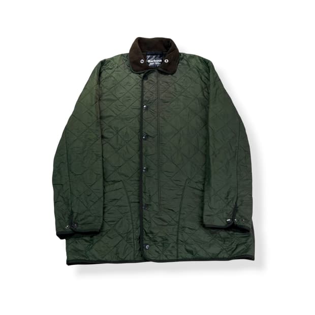 105 바버인터네셔널 90s 카키 퀄팅 자켓