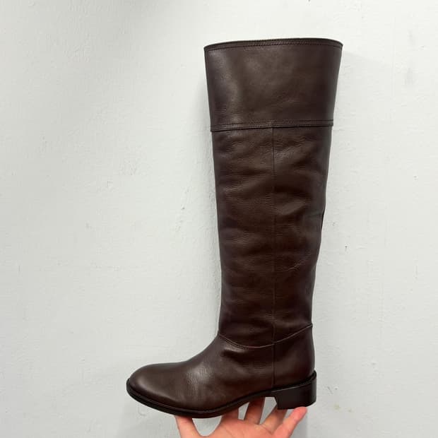 마가렛호웰 브라운 롱 부츠 225