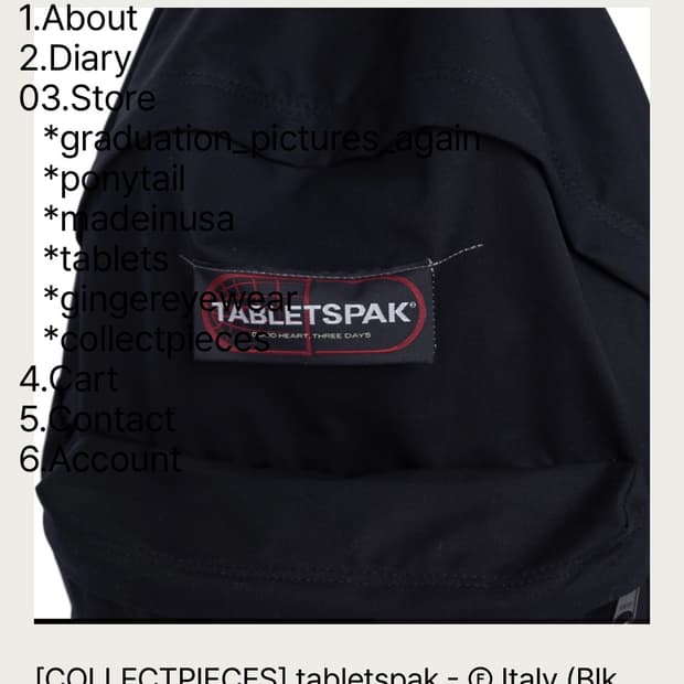 (구매) 컬렉트피시스 x 테프스토어즈 백팩