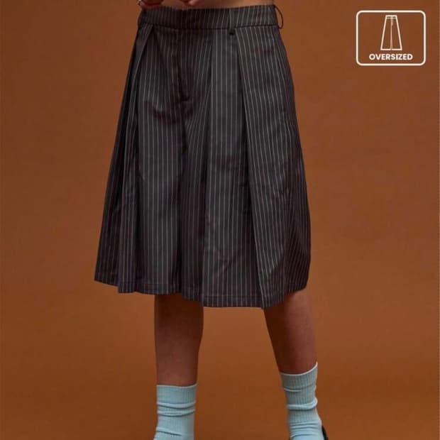 로우웨스트 스트라이프 쇼츠 버뮤다 반바지 팬츠 빈티지