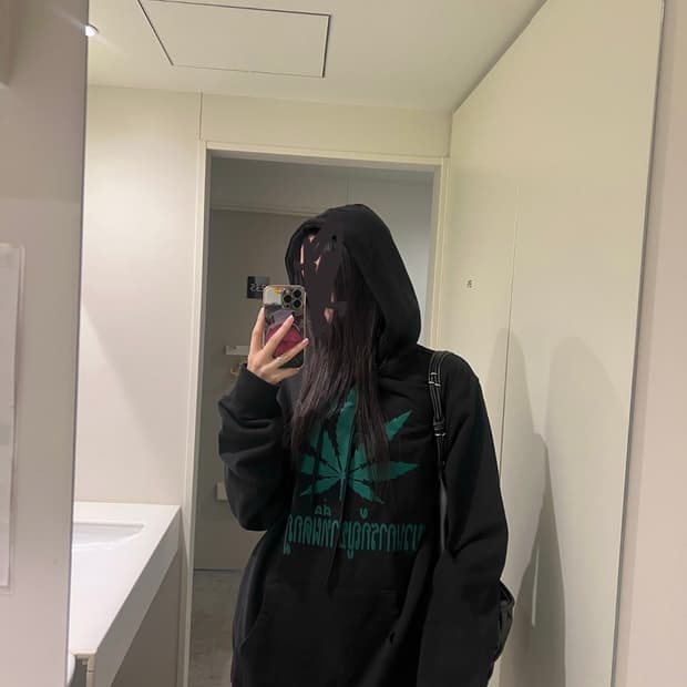 마리화나 대마초 후드티