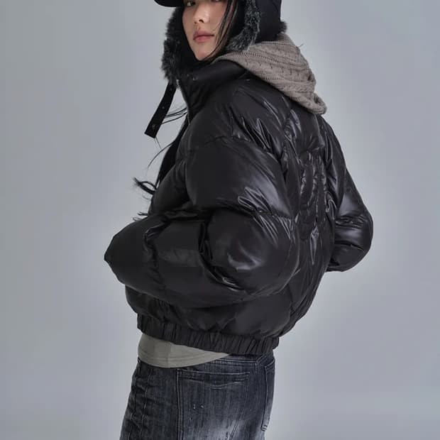 애즈온 BETTY PUFFER JACKET / BLACK