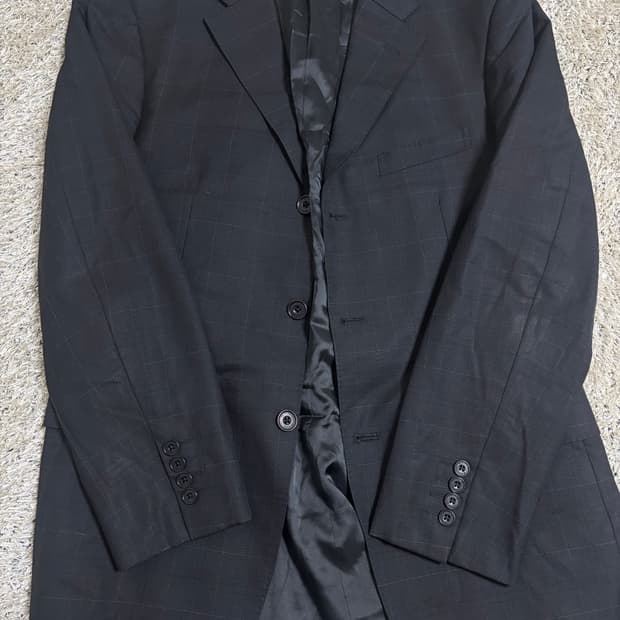 일제 버버리 블랙 블레이저 사이즈 106