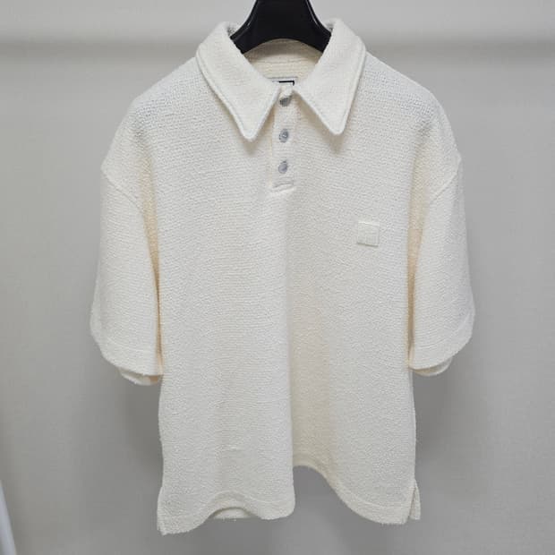 25fw 우영미 트위드 폴로 반팔 티셔츠 50사이즈 105 판매