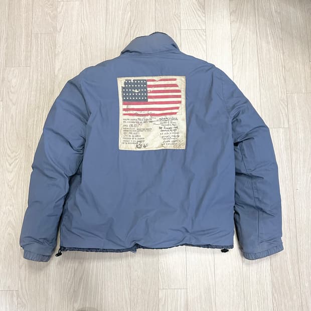 폴로 리버시블 성조기 다운자켓