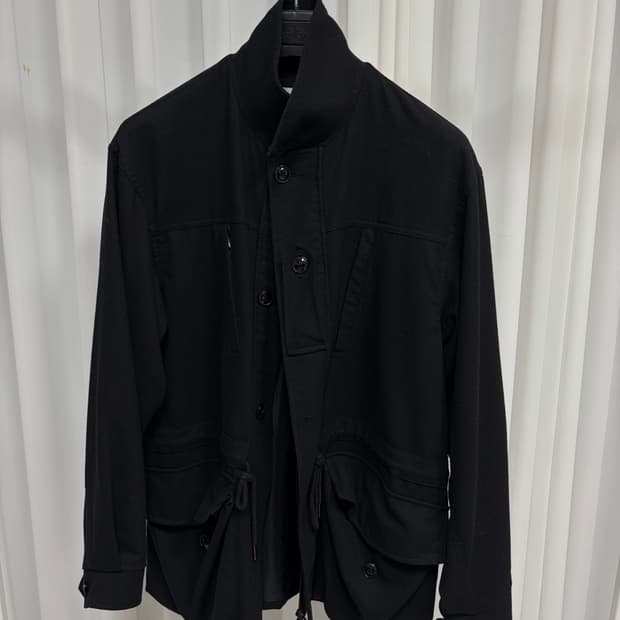 이얼즈어고 보일드 울 필드 파카 블랙