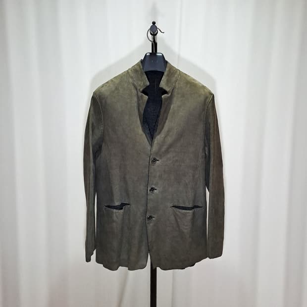 (택포) 코오롱시리즈 누벅 양가죽 모 안감 블레이저 105 B492