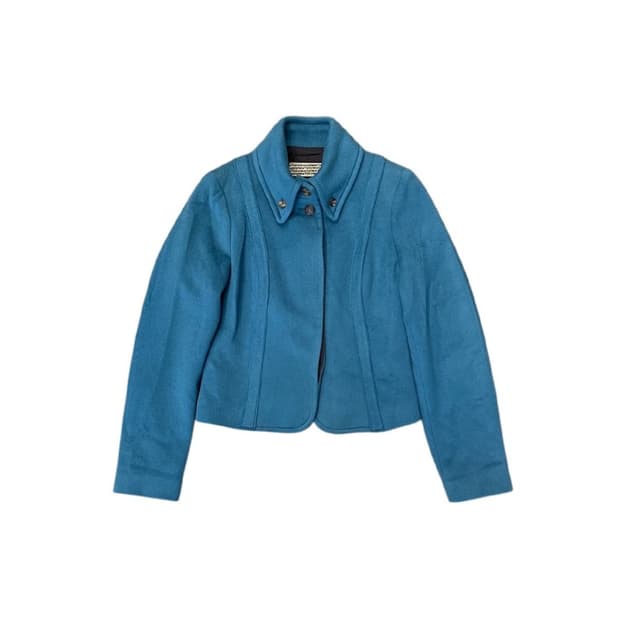 뉴욕인더스트리 커브드 라인 디테일 캐시미어 자켓