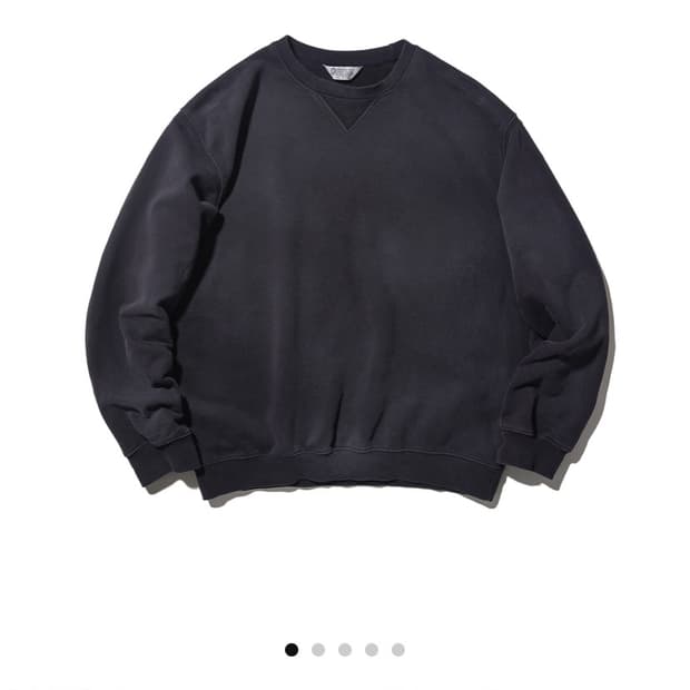 [24ss] Washed Cotton Sweat Shirts - Navy