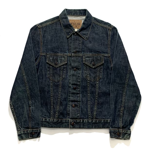 갭 워시드 데님 트러커 자켓 