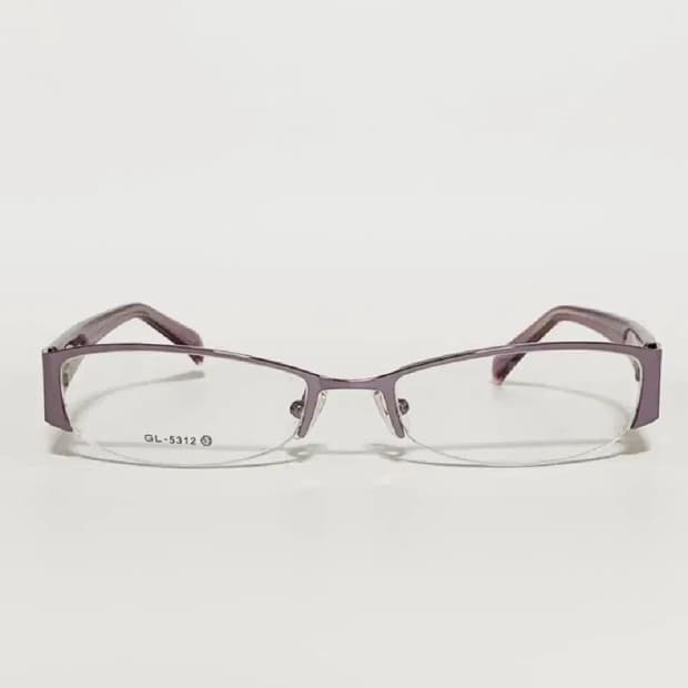 데드스탁 반무테 퍼플 템플 포인트 안경테 361