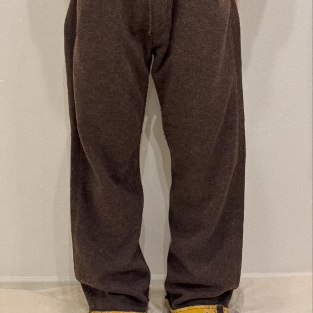 준야와타나베 03fw 반다나 프레이드 울 팬츠