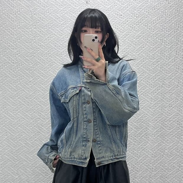 리바이스 희귀 올드빈티지 컨트리 트러커 데님자켓 M C11541