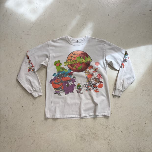 루니툰즈 스페이스 잼 오피셜 빈티지 롱슬리브 M