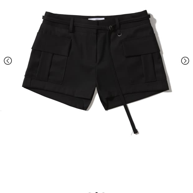 (새상품) 어니브 포켓 마이크로 숏팬츠 블랙 M 