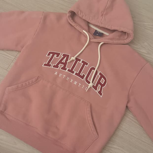 테일러 후드티 핑크