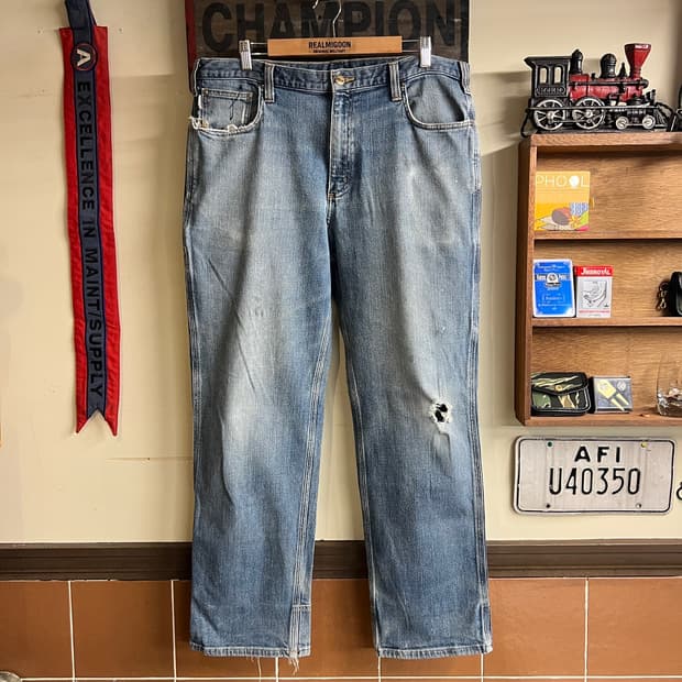 칼하트 카펜터 데님 38x32 Mexico 260413-20 빈티지