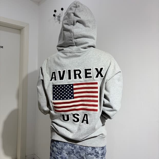 아비렉스 성조기 후드집업