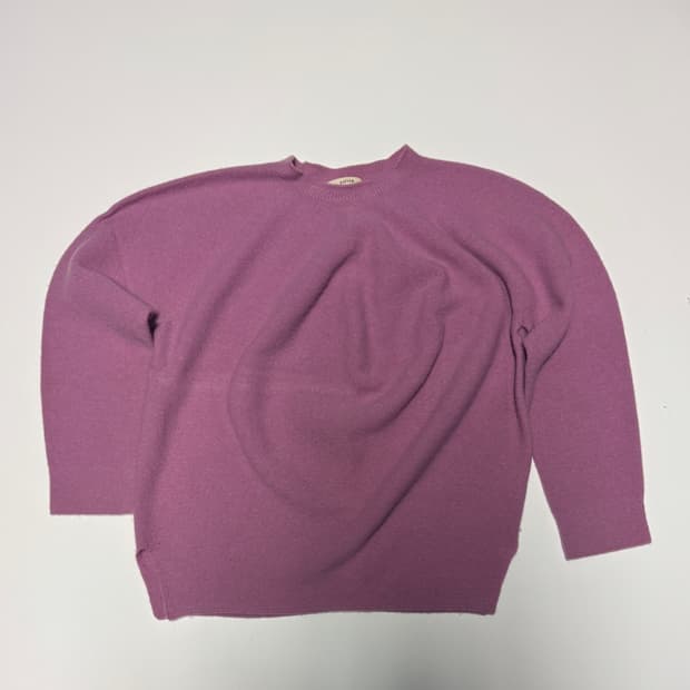 여성 한섬 시스템 양모 캐시미어 크롭 니트