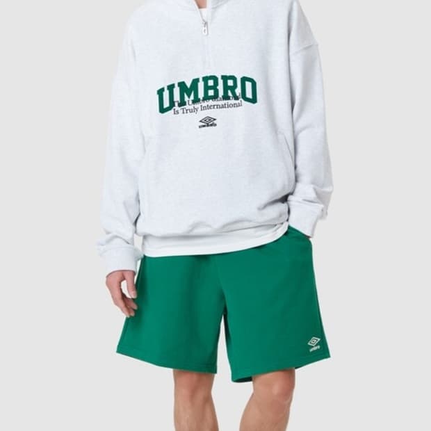 엄브로 하프 집업 맨투맨(100)오버핏 

