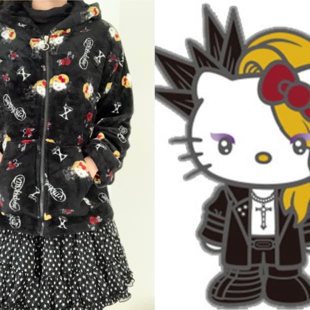 Yoshi kitty 헬로 키티 플리스 후리스