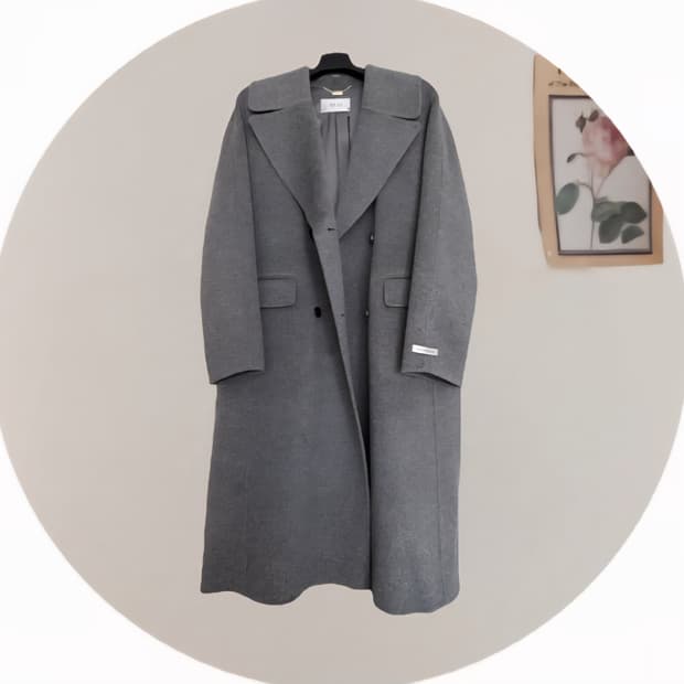 한섬 SJSJ 25FW 캐시미어 블렌드 핸드메이드 코트
