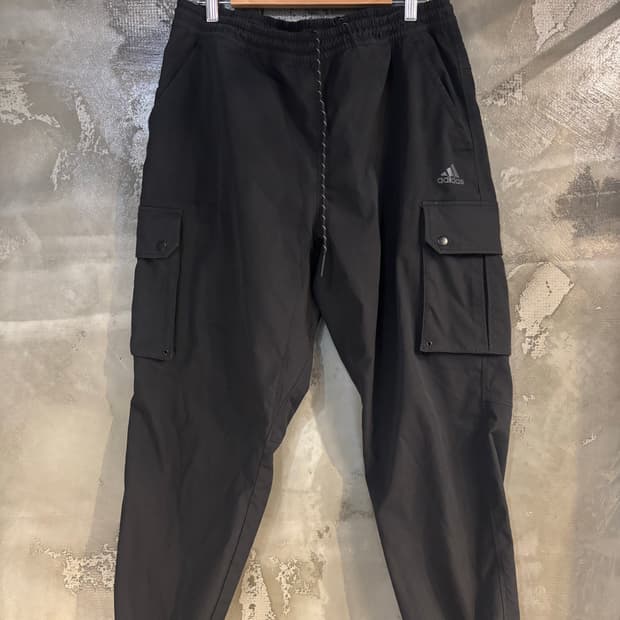 아디다스 블랙 조거 팬츠 2XL
