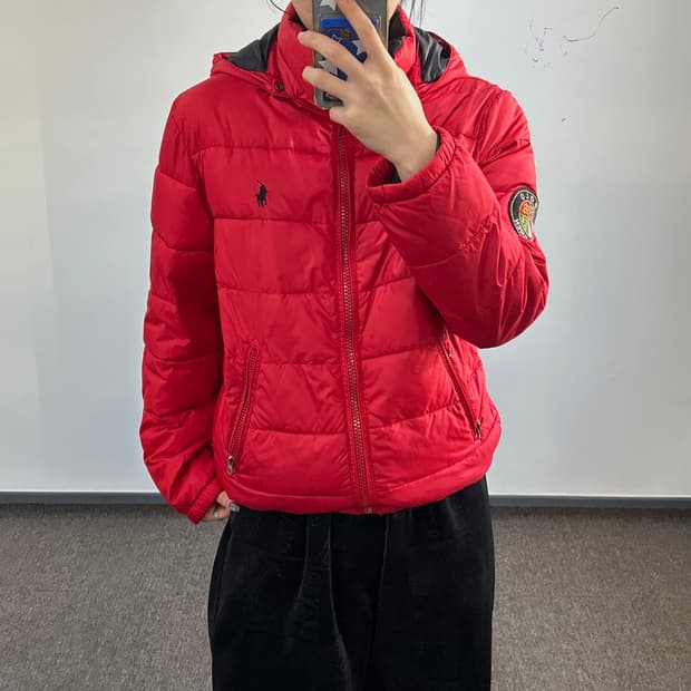 Polo 폴로 블랙포니 레드 패딩