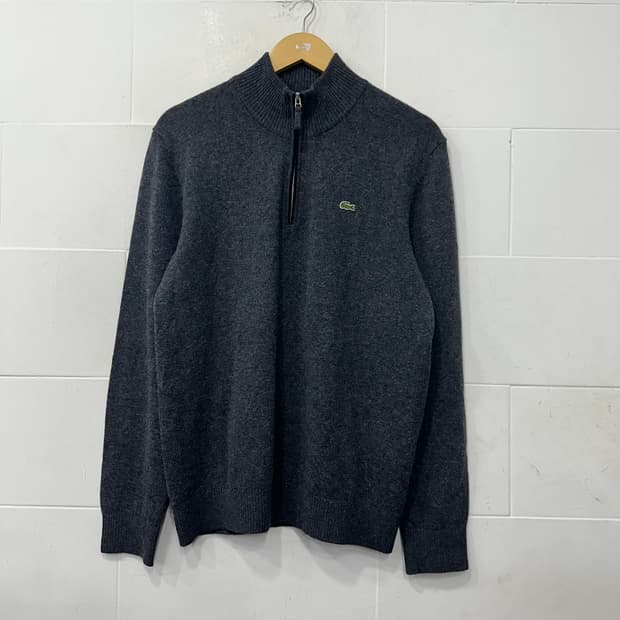 라코스테 반집업 니트