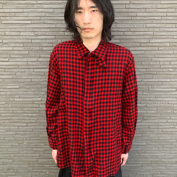 이세이미야케 hai 타탄체크 셔츠자켓