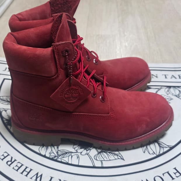 팀버랜드 6인치 워터프루프 프리미엄 레드부츠(250~255)