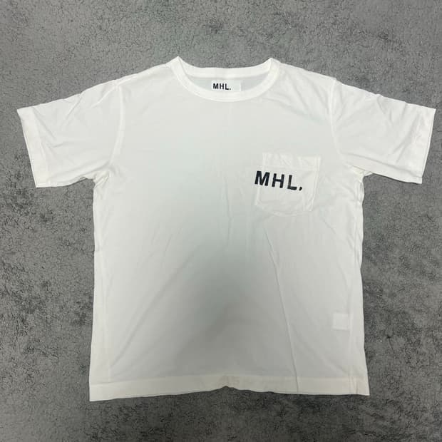 MHL (마가렛호웰) 로고 반팔 티셔츠 XL 사이즈
