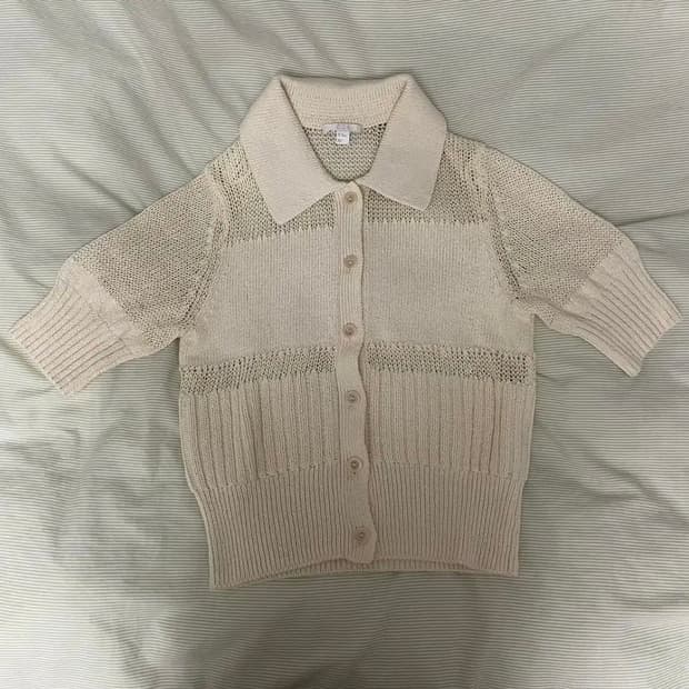 cos 매쉬 패널 가디건 xs
