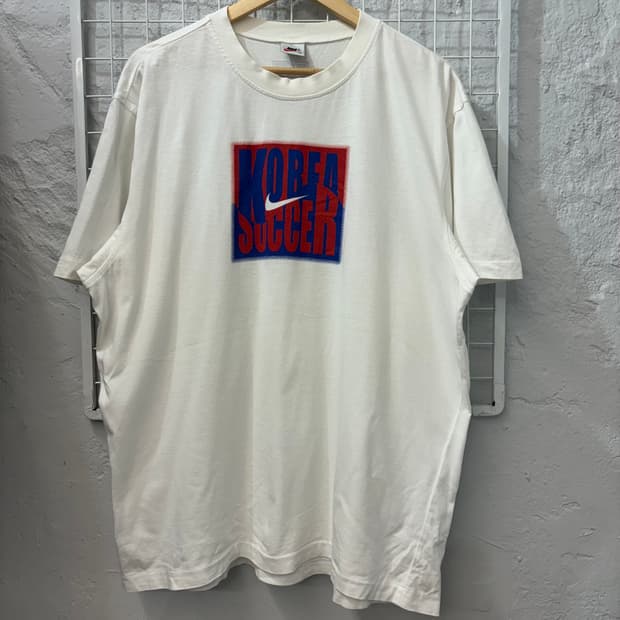 90s 나이키 올드스쿨 코리아 싸커 반팔 티셔츠 2XL